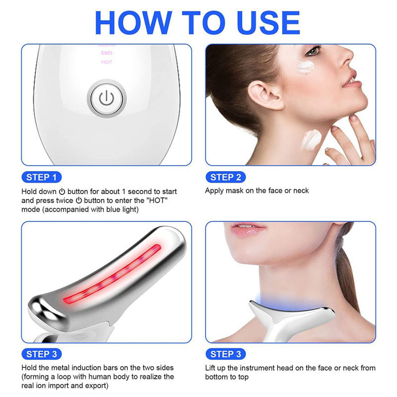 Massage neck beauty device neck wrinkle device
