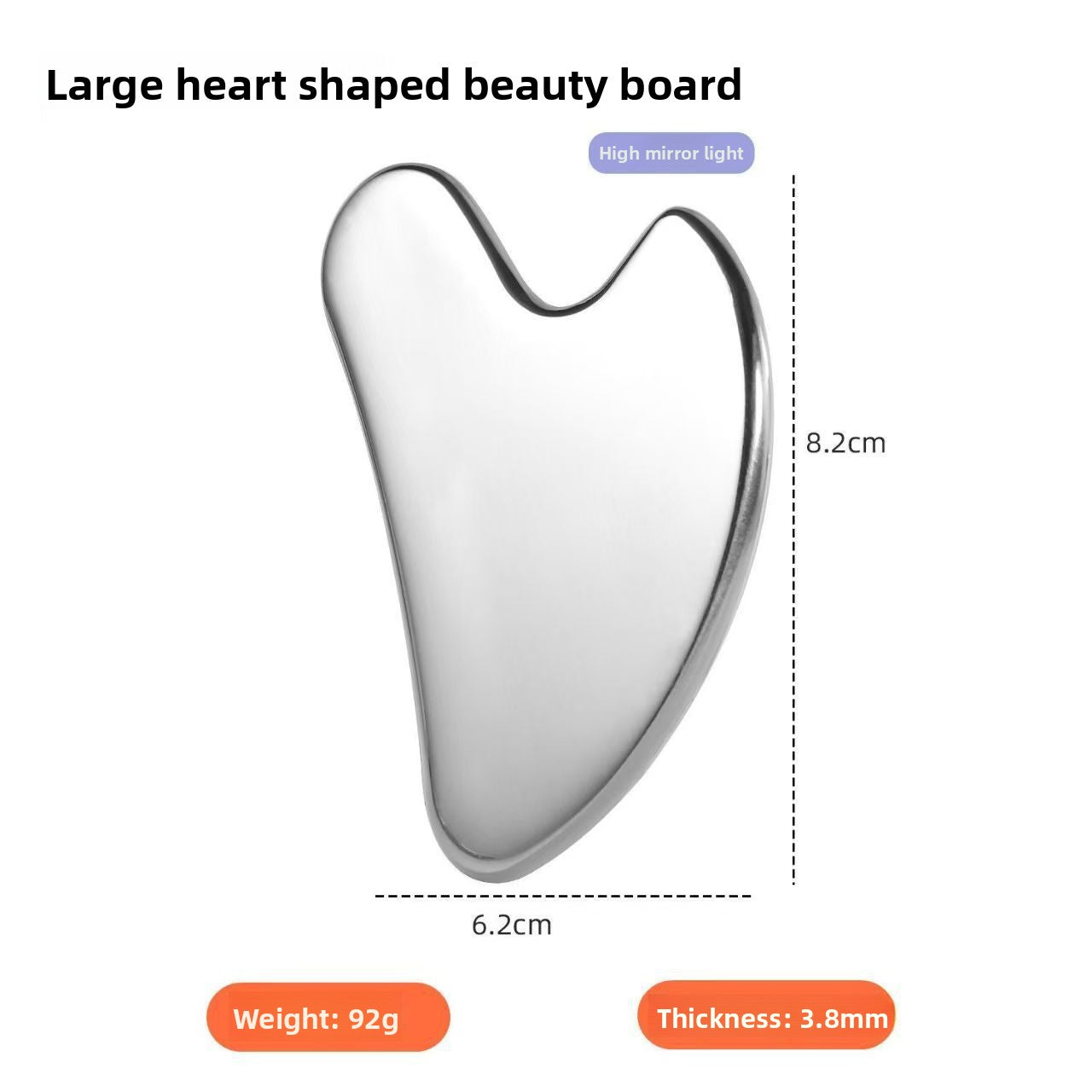 Stainless Steel Scraping Board for Facial Beauty