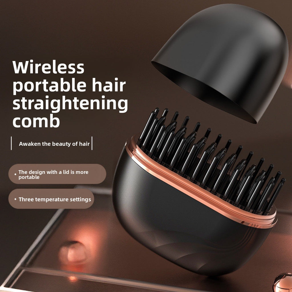 Mini Rechargeable Hair Straightener Comb