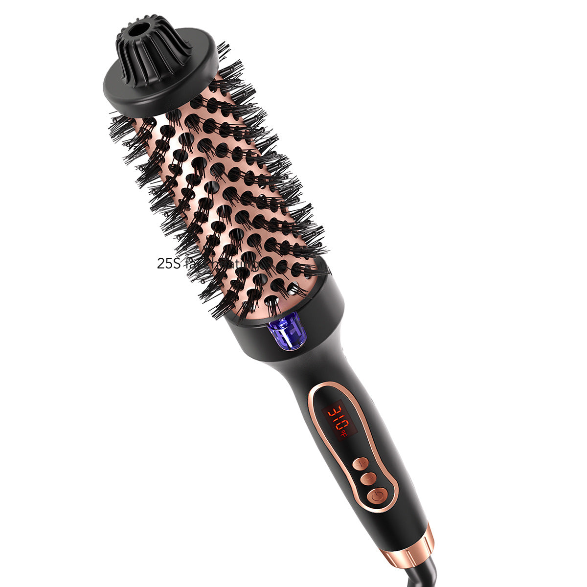 Electric heating hair comb multi-function straight roll dual-purpose