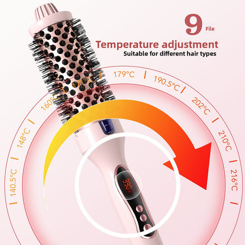 Electric heating hair comb multi-function straight roll dual-purpose